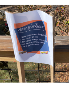 Nerf Rules Sign